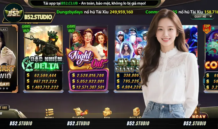 B52 Club | Game Bài Đổi Thưởng Bom Tấn B52club 6 Trò chơi quay hũ đa dạng với nhiều chủ đề thú vị